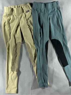 2 Kerrits Flow Ride Performance Riding Tights stretch soft Equestrian pocket XS